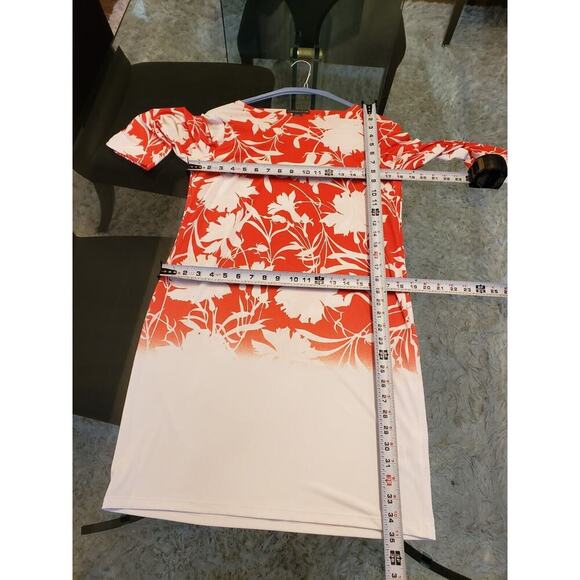 Covington Womens Multicolor Polyester Round Neck Long Sleeve Knee Length Dress M - Picture 11 of 12